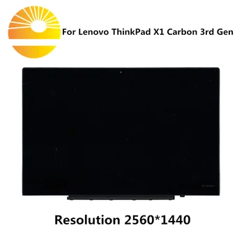 

Original LCD Display Touch Screen Digitizer Assembly LP140QH1-SPA2 For Lenovo ThinkPad X1 Carbon 3rd Gen 20BS 20BT 00HN827