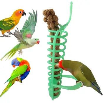 

7Pcs Pet Bird Parrot Bell Ball Bathtub Feeder Hanging Cage Swing Bite Chew Toy Pet Products Bird Toy для попугаев