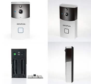 

SHIWOJIA IP Video Battery Door Bell Intercom Wireless Phone Home Security IR Alarm Ring Doorbell Camera Wifi Tuya Us Smart Life