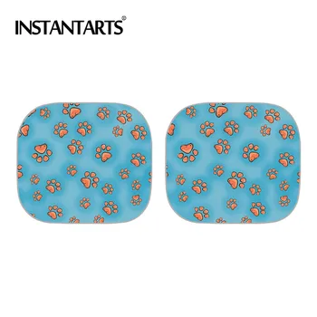 

INSTANTARTS Lovely Dog Paw Pattern Sunshade for Car Windshield Car Protector Side Car Sun Shade Kid Heat Reflector Car Sunshade