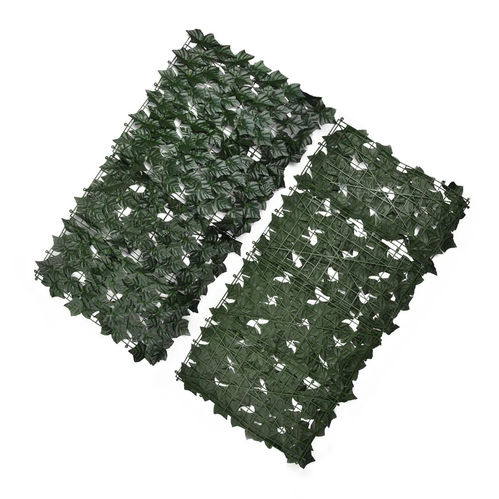 4PCS Artificial Hedge Panels Garden Fence Wall Landscaping Privacy Screen Mesh Trellis Home Outdoor Decor 25*50CM