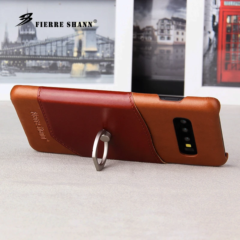 Роскошный чехол для телефона из натуральной кожи iPhone 11 pro max X XR Xs 6 6s 7 8 Plus кольцо на