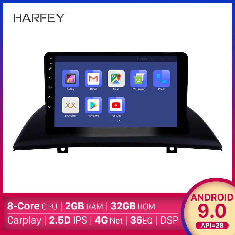 Harfey Автомобильный GPS Android 9 0 HD &quotNavi Стерео головное устройство для BMW X3 E83 2.0i 2.5i 2.5si