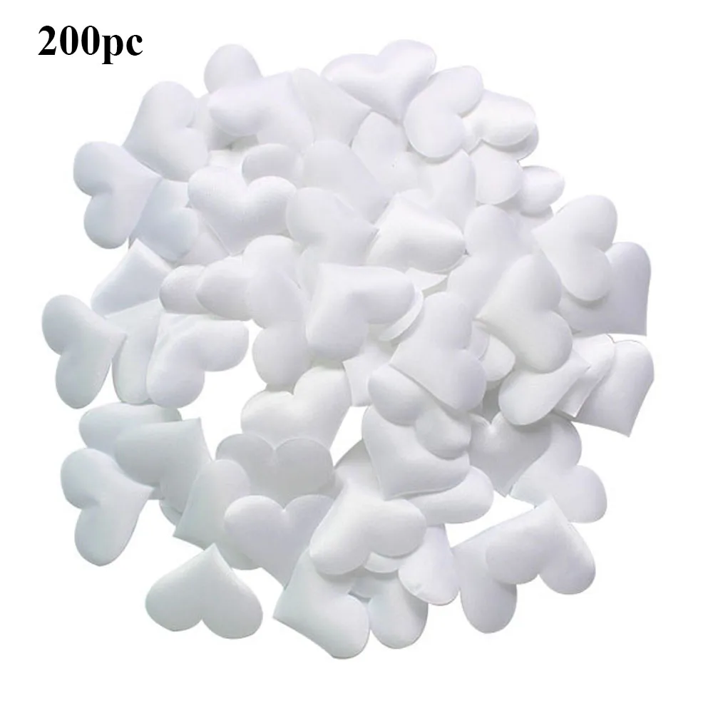 2cm white 50/100/200 шт сердце Форма ручной пледы свадебные конфетти Цветной Бумага Конфетти Свадебные Обручение стол посыпать Цветы украшения - Цвет: 2cm white