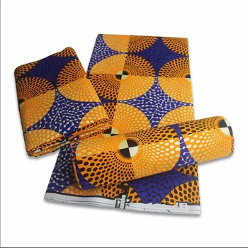 

real african wax print fabric big circle fashion design 100% cotton real soft new wax fabric for dress