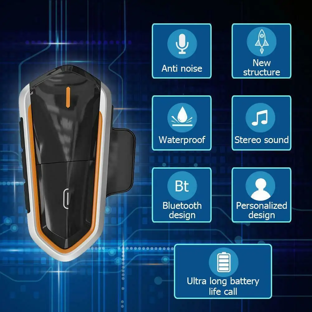 TWISTER.CK QTBE6 Bluetooth мотоциклетный шлем Интерком гарнитура переговорные FM Портативные шумозащитные наушники