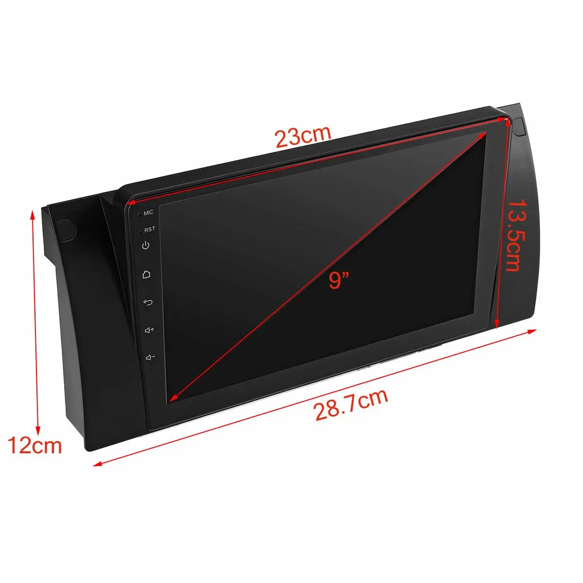  9 zoll Multimedia Player Android 8.1 Auto Dash Video GPS Stereo Radio Wifi 16G 1024x600 Für BMW E38
