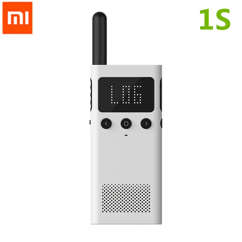 white Xiaomi Mijia Smart Walkie Talkie 1s с fm-радио динамик в режиме ожидания смартфон приложение расположение поделиться быстрой командой разговора - Цвет: white