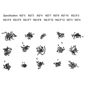 

300pcs Laptop Screws Repair Set kits for IBM HP TOSHIBA SONY DELL SAMSUNG 15Size Notebook Computer Accessories