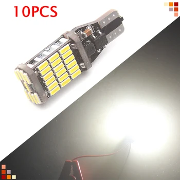 

Car Dome Reading Light Lamp Interior Lights W16W T15 T10 4014 45SMD LED Canbus Error Free Bulbs Backup Reverse Light Bulb 6000k