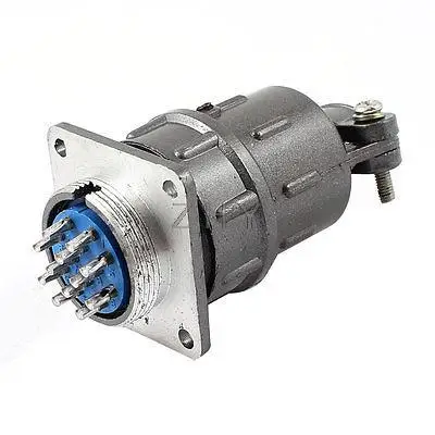 

AC 500V 5A 12-Pin Aviation Connecting Plug for 24mm Panel Hole Diameter