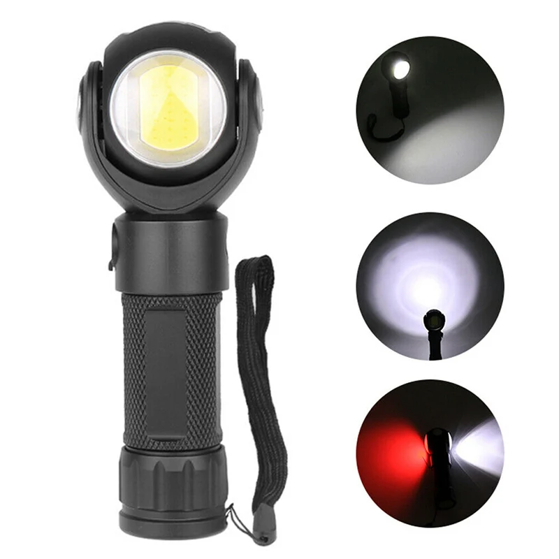 

Mayitr Flashlight Waterproof Camping Tactical Flashlight T6 COB LED Torch Magnetic Inspection USB Rechargeable Work Light