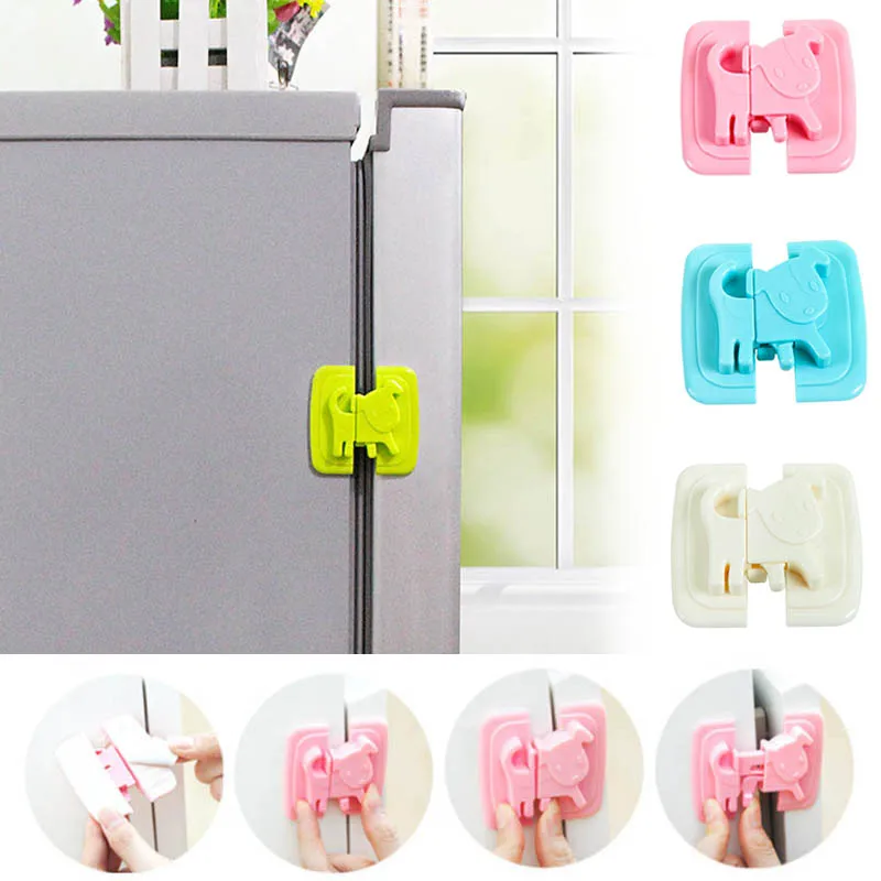 

Refrigerator Cabinet Door Lock Child Baby Safety Protect Lock Multifunction Drawer Door Safety Lock Portable Fridge Freezer Lock