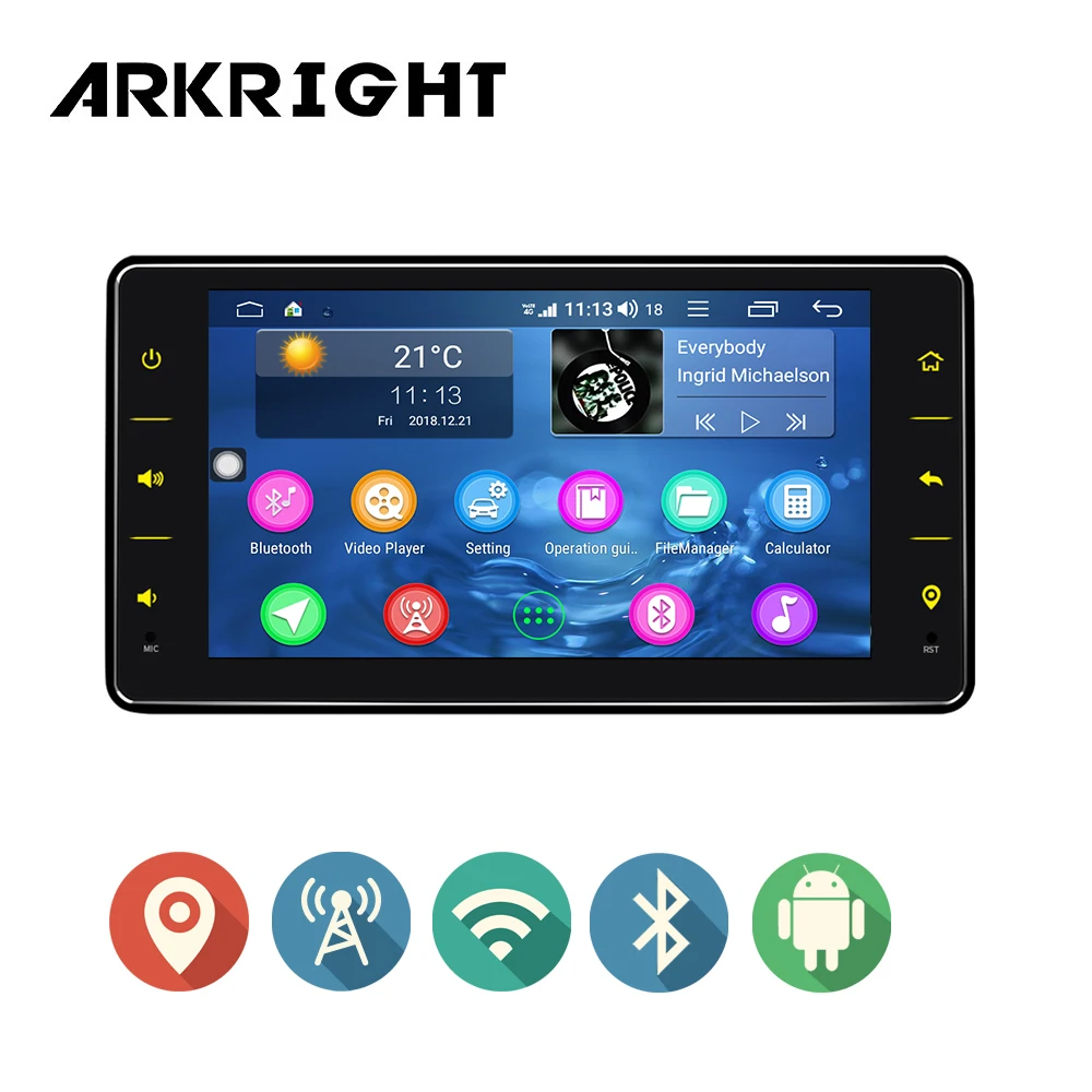 ARKRIGHT 6 2 &quotУниверсальный 1 din Автомобильный мультимедийный плеер Авторадио Стерео