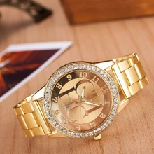 

OIMG New Top Brand CH Women's Watch Luxury Gold Stainless Steel Sports Watch Unisex Quartz Watch Women's Watch