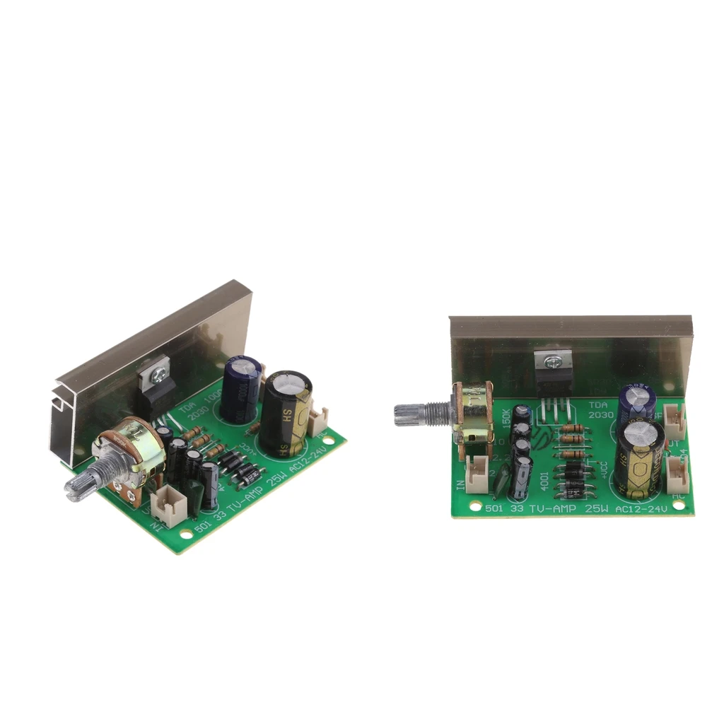 MagiDeal 2Pcs Tda2030 Mono 20w Ac/Dc 12v For Audio Amplifier Board
