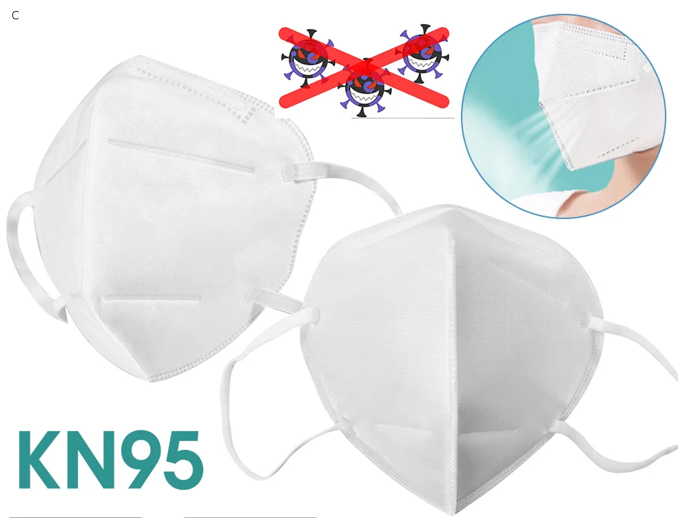 

20 pcs 3D KN95 Disposable hygienic masks Anti-dust Mask Anti Odor Smog Safety Protective Mask 20 kn95