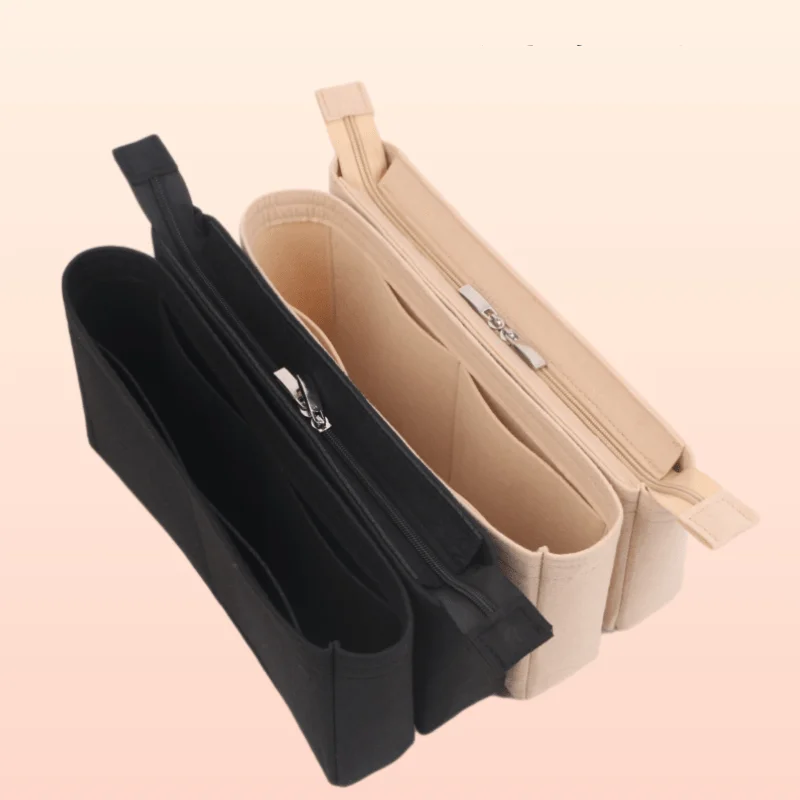 Fits For GST Felt Cloth Insert Bag Organizer Makeup Handbag Organizer Travel Inner Purse Portable Cosmetic Bags