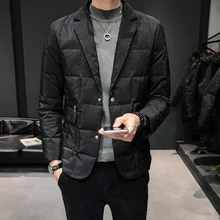 Мужские пуховики De Pluma Hombre, осенне-зимняя куртка, мужской модный пуховик, мужские облегающие куртки и пальто, мужские зимние парки