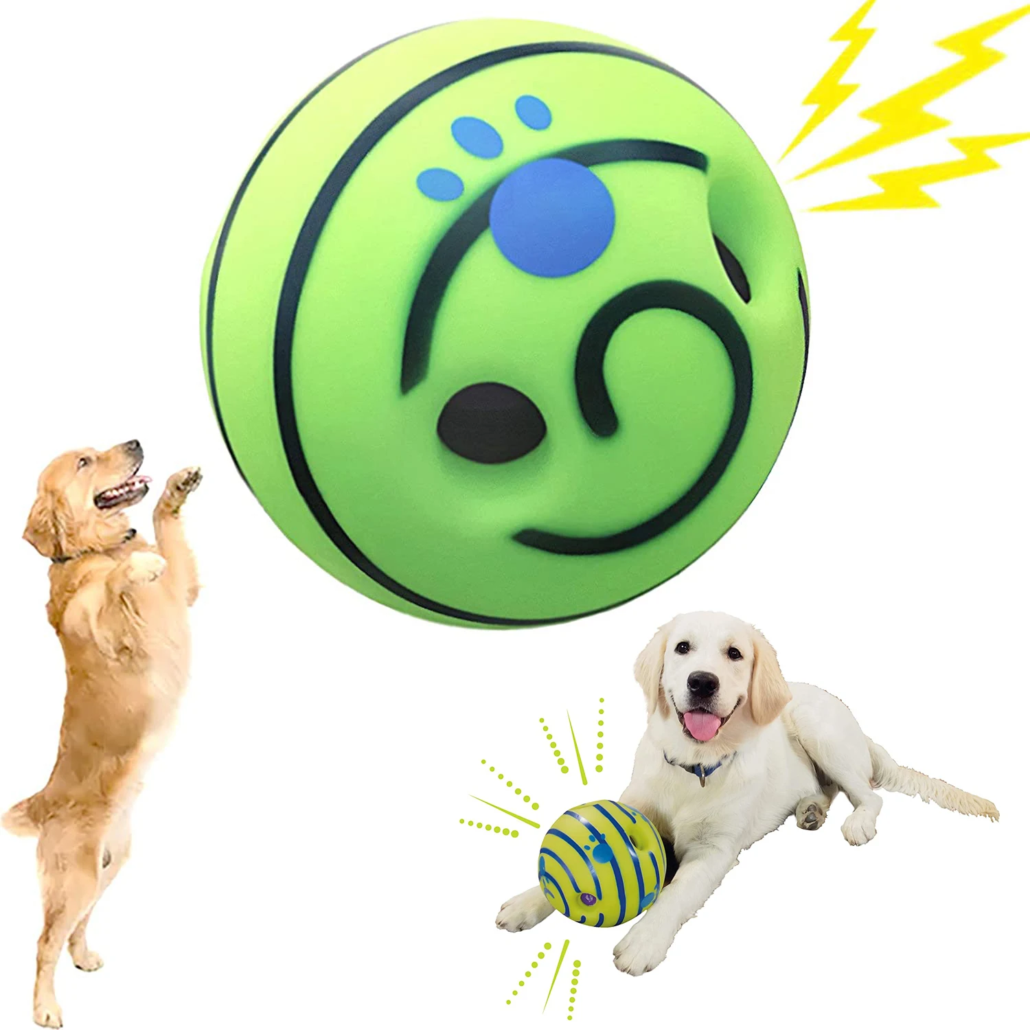 Wobble Giggle Dog Ball Toys with Fun Giggly Sounds Interactive Pet