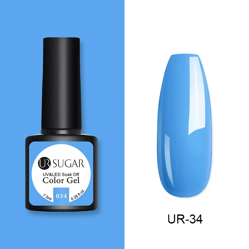 Ur Sugar термохромированный жидкий неоновый Auroras Гель-лак для ногтей меняющий цвет 2 г впитывающий УФ-Гель-лак Полупостоянный гель - Цвет: 34