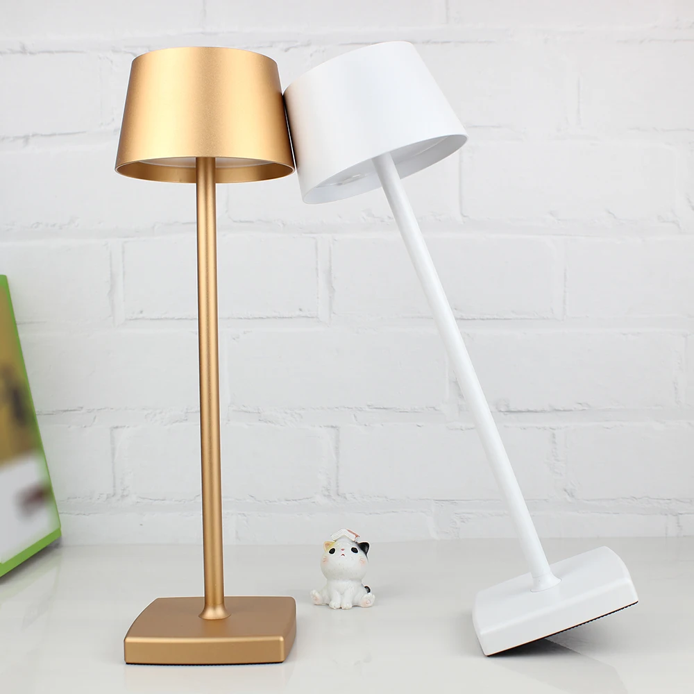 USB Rechargeable LEDs Desk Lamp Touching Control Dimmable Table Lamp Portable Reading Study Light for Kids Bedside