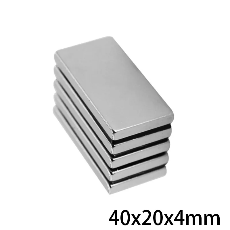 2 ~ 20 шт 40x20x4 мм блок мощные магниты толщина 4 неодимовый магнит Сильные Постоянные