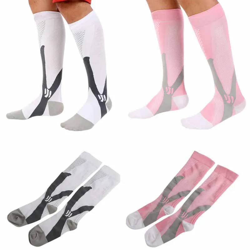 Balight Men Women Leg Support Stretch Compression Socks Below Knee Quick Dry Sports Football Training Leg Support Socks