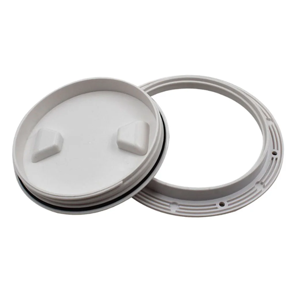 White Non Slip 4' Deck Inspection Access Hatch Cover For Marine Water Tight