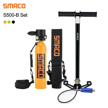 

SMACO S500 Constant Pressure Mini Scuba Diving Cylinder Oxygen Tank Portable Scuba Adapter Bag 0.7L Underwater 15 minutes