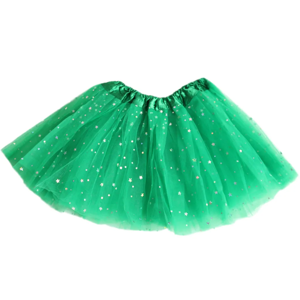 2020 Baby girls fluffy petti skirts tutu Girls Polka Dot Star Sequin Mesh Tutu Skirt Puff Tutu Ballet Girl Skirt