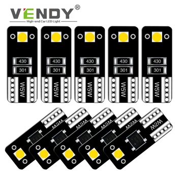 

10x W5W T10 Car LED Light For nissan primera p12 navara d40 note leaf tiida qashqai j11 j10 juke x trail t32 Interior Lamp Bulb