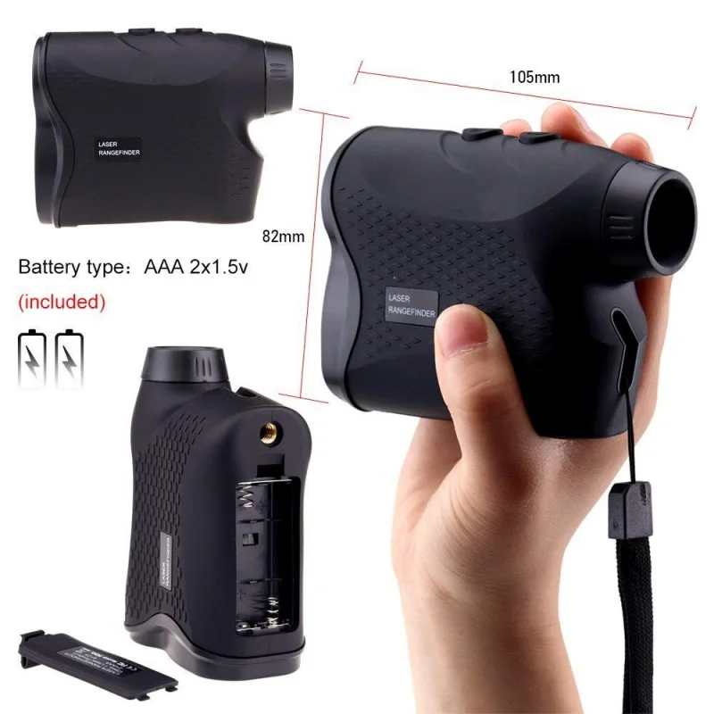 

5-600m Telescope Laser Rangefinder Hunting Laser Distance Meter Golf Digital Monocular Range Finder Angle Measuring Tool