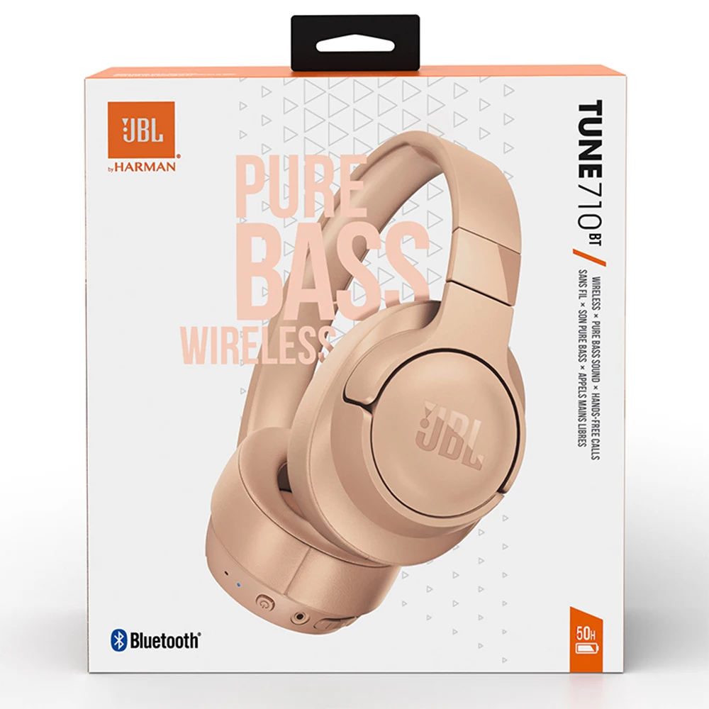 JBL TUNE 710BT Wireless Bluetooth 5.0 Headphones T710BT Pure Bass Earphone  Noise Reduction Gaming Sports Headset Handsfree Mic - AliExpress Consumer  Electronics