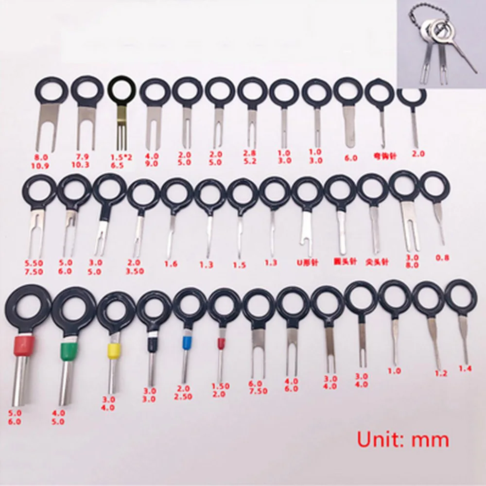 

41pcs Car Terminal Removal Stainless Steel Electrical Wiring Crimp Connectors
