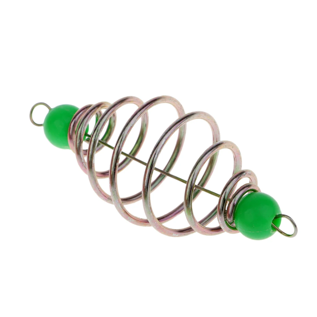 20pcs Spring/Coil Inline Fishing Feeders, Baits Cage Carp Fishing Tackle