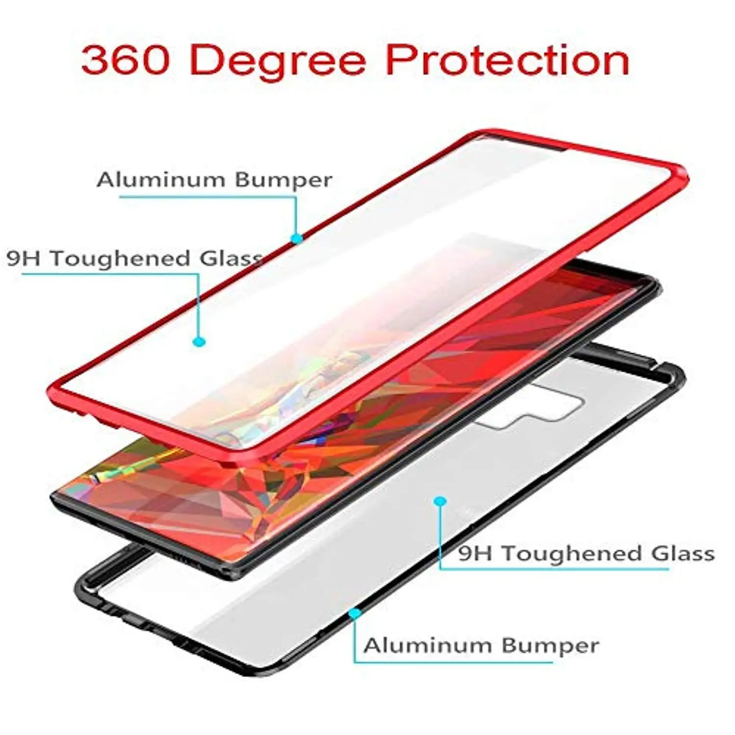 360 Передний+ задний магнетический полный Стекло чехол для XiaoMi RedMi Note 8 Pro 7 7A K20 чехол для телефона металлический бампер 2 в 1 Алюминий крышка