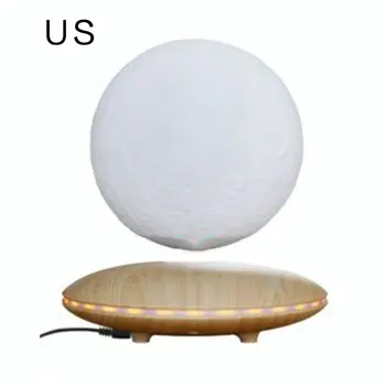 

14cm Magnetic Levitating 3D Printing Moon Lamp Night Light with Gradually Changing LED Lights for Home Office Decor