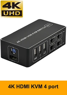 UHD HDMI 2,0 коммутатор 4K Коммутатор HDMI 4 в 1 выход 3840X2160 P/60 Гц HDCP 2,2 1080P для PS4 pro DVD ноутбука ПК