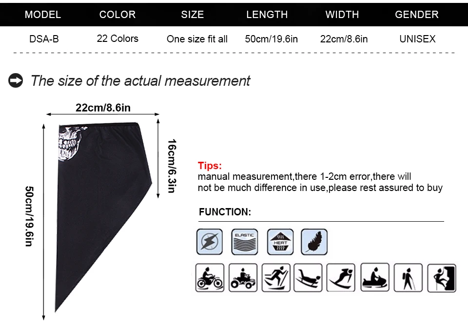 Повязка на голову, дизайн, повязка на шею с черепом, шарфы на голову, покрытие для ушей, лицевой щит, шарф, дышащая бандана, маски на половину лица для мужчин и девочек