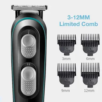 

9Pcs/Set Professional Multi Functional Hair Clipper Hair Trimmer Electric Beard Trimmer Rechargeable Hair Trimmer Cutter Kit