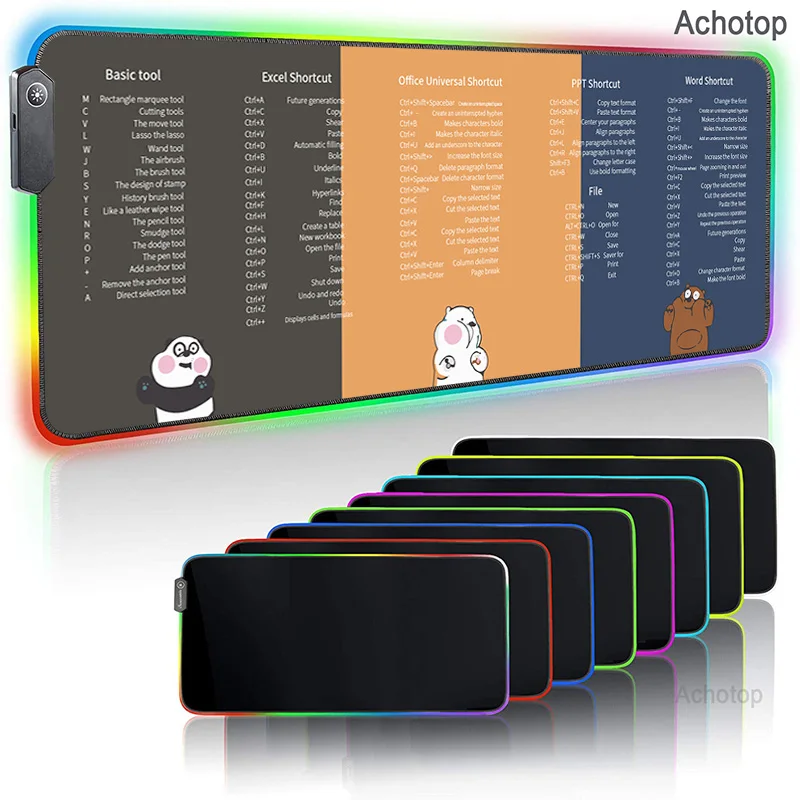 Настольная PS PPT офисного программного обеспечения клавиш светодиодный RGB задний