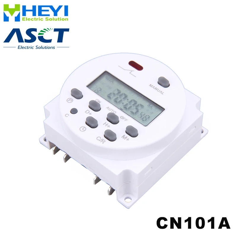 220VAC 16A программируемый цифровой таймер с ЖК дисплеем CN101A реле таймера|relay
