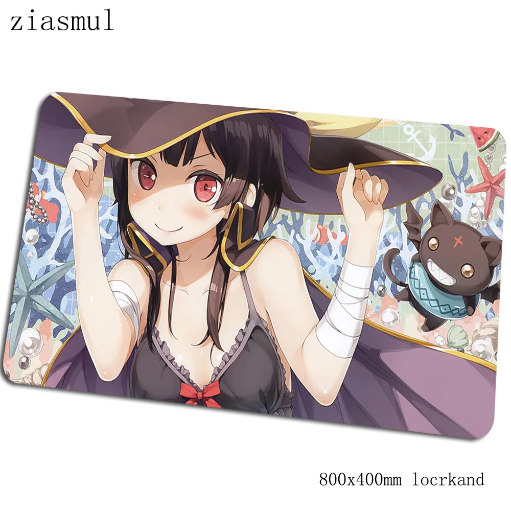 Коврики megumin 800x400x3 мм xl игровой коврик для мыши большая клавиатура Коврик для мыши 3d ноутбук аксессуары для геймеров коврик для мыши - Цвет: Size 800x400x3mm