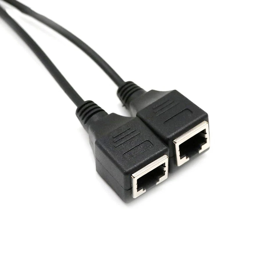 Разветвитель сети Ethernet с 1 штекера на 2 гнезда способа|Компьютерные кабели и