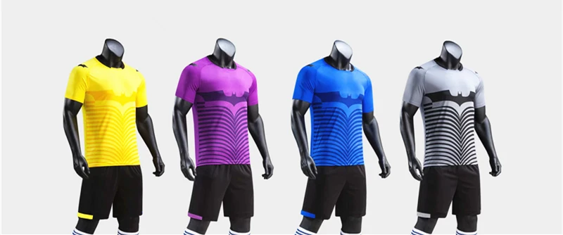 Blank Football jerseys Sets Soccer Jersey& shorts Adults and children tracksuit Futbol Training Suit Sport T-Shirt Sportswear