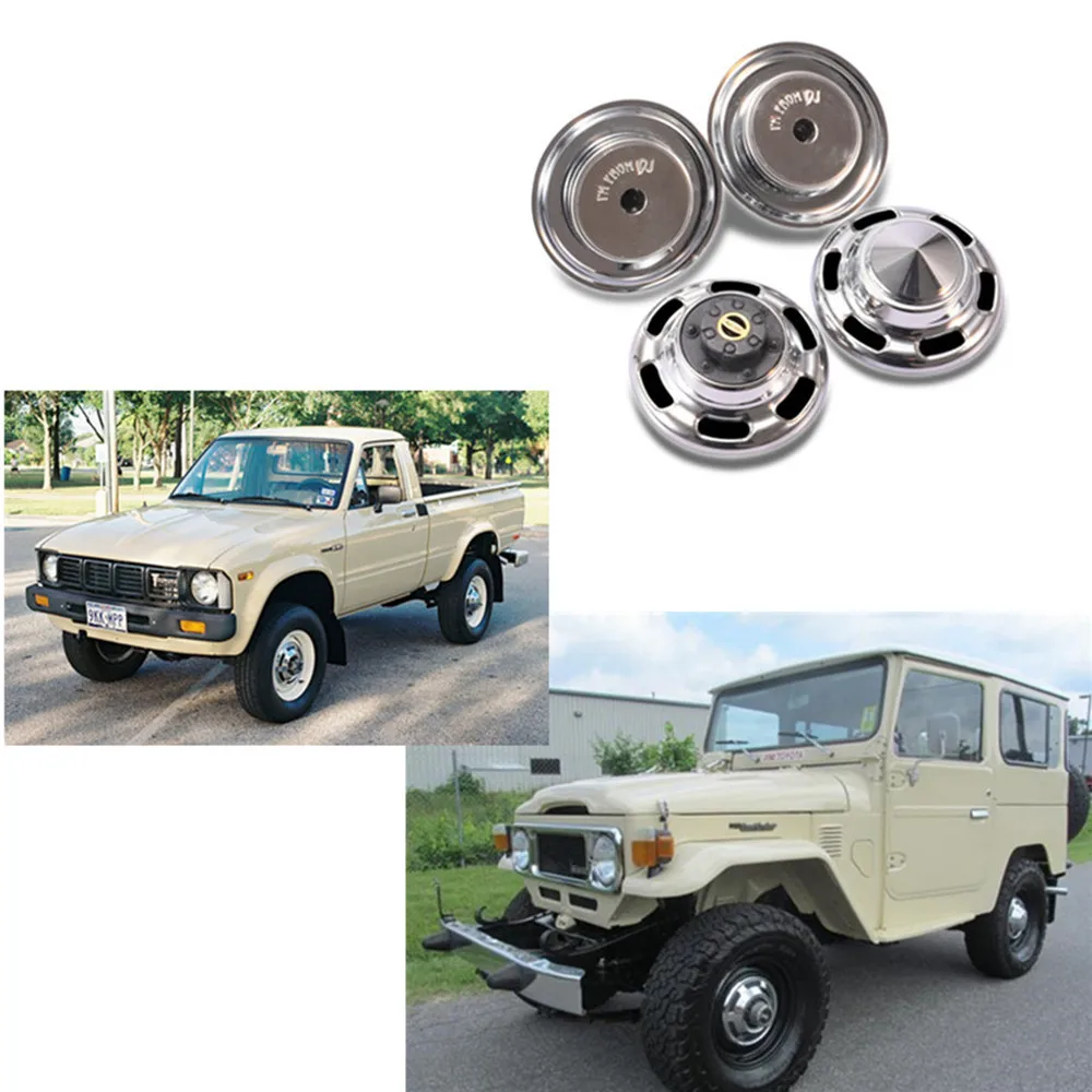 Ступица переднего и заднего колеса для TOYOTA RC4WD TF2 FJ40/FJ45/FJ55 HPI FJ LAND CRUISER LC70/LC80 металлическая крышка ступицы колеса RC части