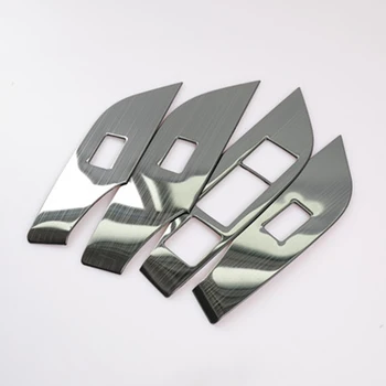 

4pcs Door Armrest Cover Car Trim For Toyota RAV4 2019-2020 Accessories Set Stainless steel Replacement
