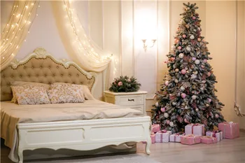 

Vinyl Custom Christmas Photography Backdrops Prop flower and Wood Planks theme Photo Studio Background Q191027-41