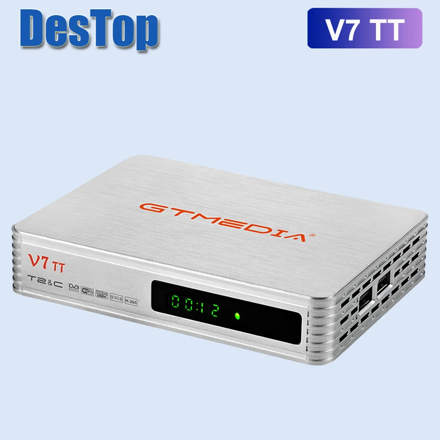1 шт. 2020 Новый ТВ-бокс GTMEDIA V7 TT(TT PRO следующего поколения) Поддержка H.265 HEVC 10bit 4G Dongle |